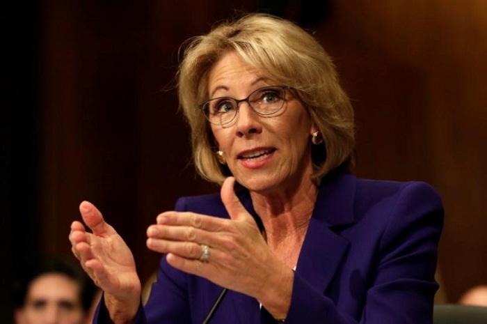 Democrats blast Trump`s pick for Education Secretary 